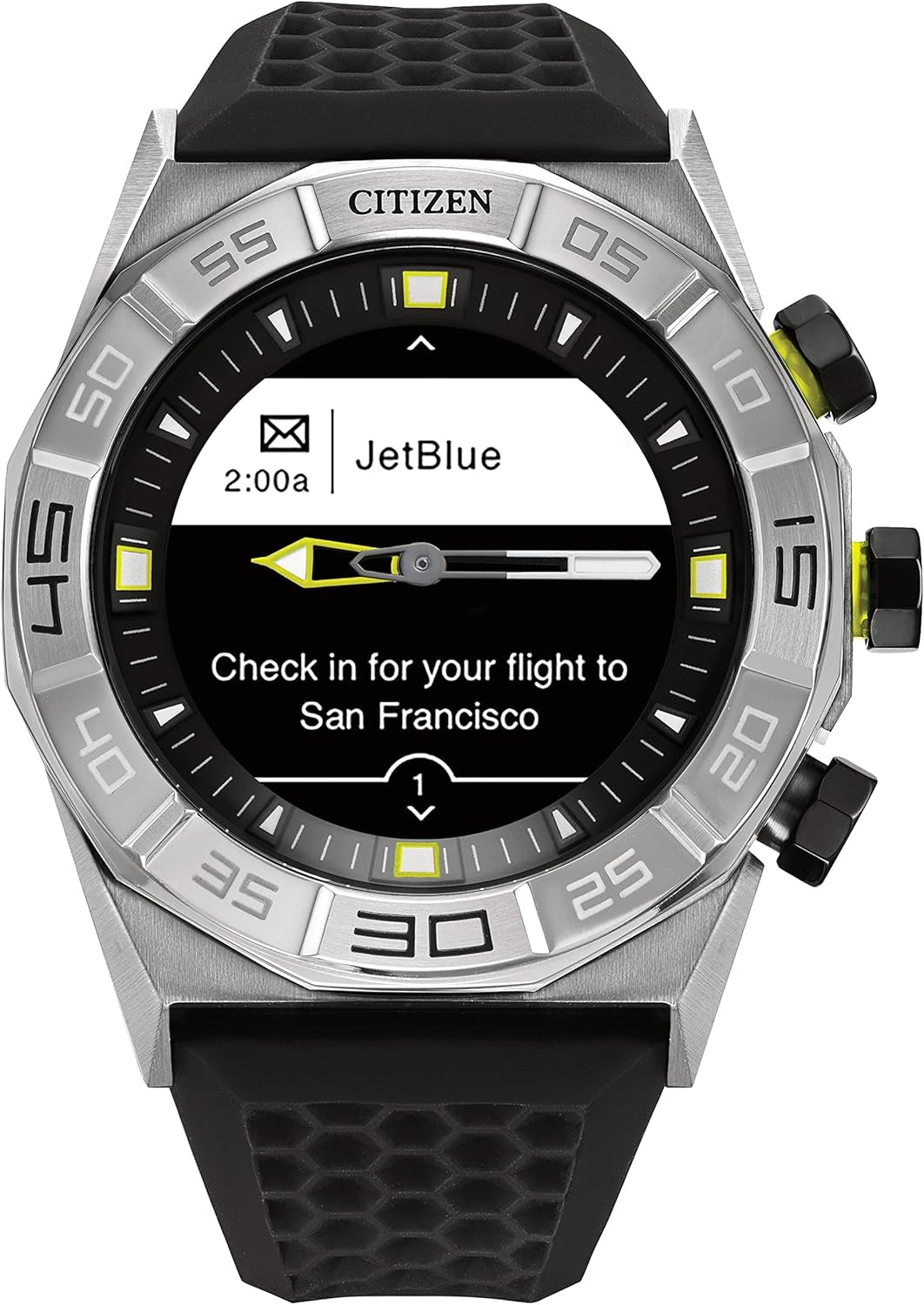 CZ Smart Gen 1 Hybrid Smartwatch 44Mm, Continuous Heart Rate Tracking, Fitness Activity, Golf App, Displays Notifications and Messages, Bluetooth Connection, 15 Day Battery Life