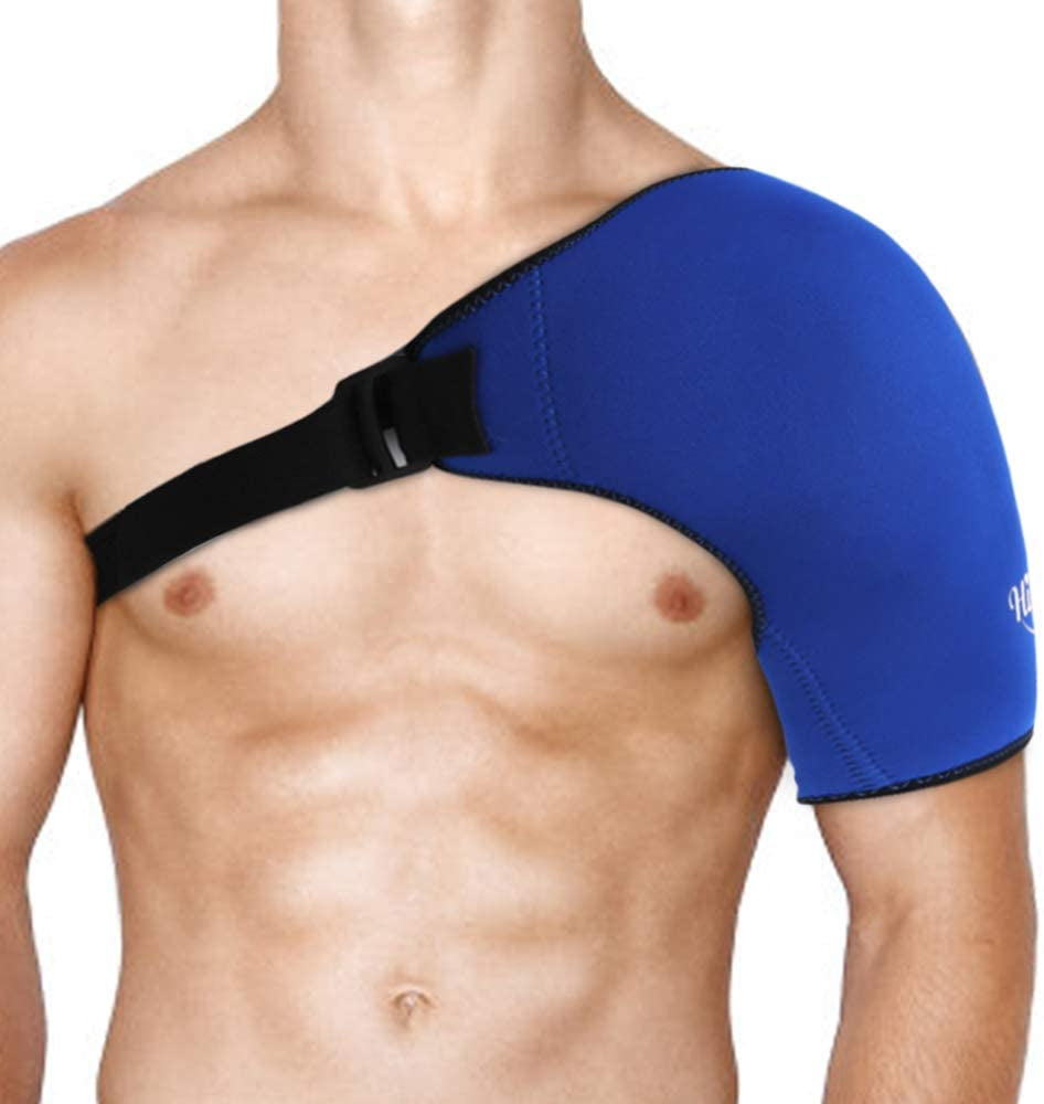 Shoulder Ice Pack Wrap for Rotating Cuff with Hot Cold Therapy, Reusable Adjutable Shoulder Wrap with Gel Ice Pack for Pain Relief, Tendonitis, Post-Operative Recovery